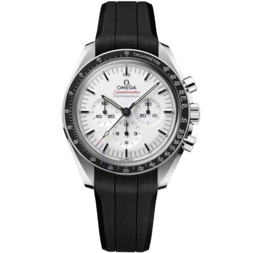 Omega Speedmaster Professional Moonwatch 3861 Stainless Steel / White / Sapphire / Rubber